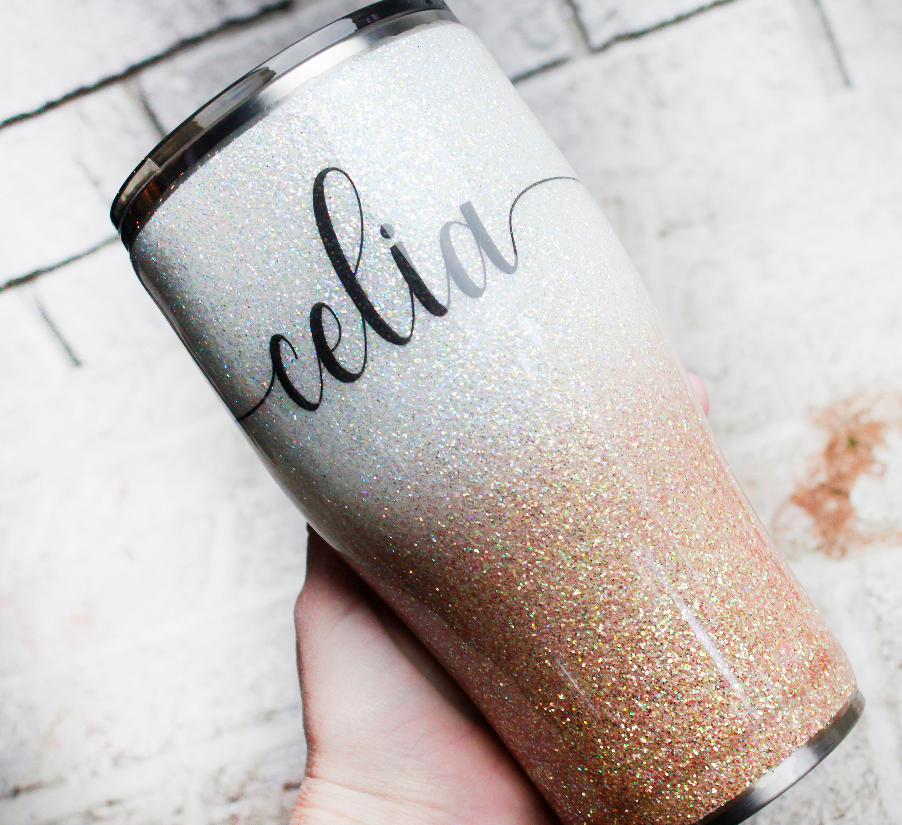 Custom Name Glitter Tumbler Custom Glitter Cups Personalized - Etsy