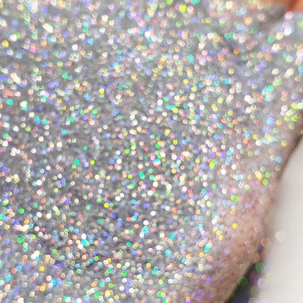 Firefly silver holographic glitter, Holor Silver glitter, .008 extra fine glitter for tumblers, glitter supplies, premium glitter affordable