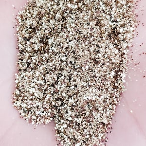 Gold glitter .015 hex poly glitter, True Gold glitter for tumbler making, fine polyester glitter, Golden glam glitter for tumbler making image 6