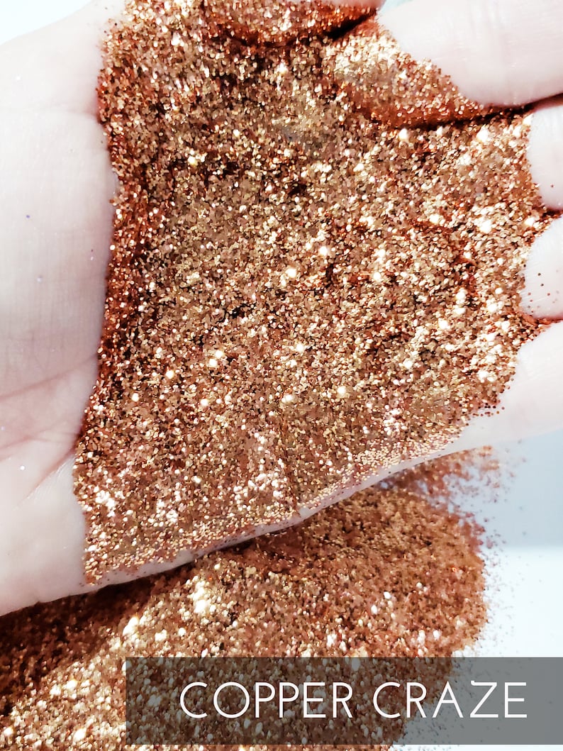 Copper Craze .015 Hex Poly Glitter Affordable Copper Colored Etsy