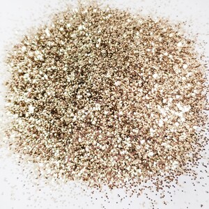 Gold glitter .015 hex poly glitter, True Gold glitter for tumbler making, fine polyester glitter, Golden glam glitter for tumbler making image 5