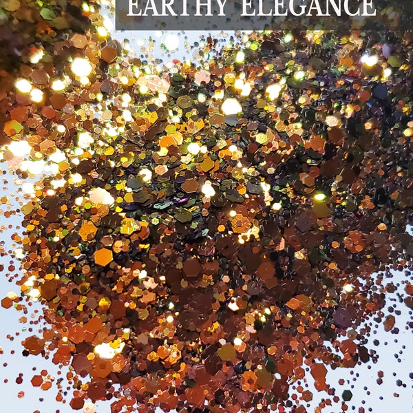 Earthy Elegance Custom Mix Gold Orange Color shift glitter, Custom mix glitter, green gold and orange color shift glitter, tumbler glitter