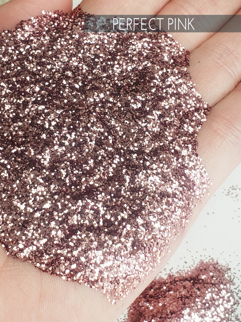 Perfect Pink .015 hex poly glitter affordable pink glitter Etsy