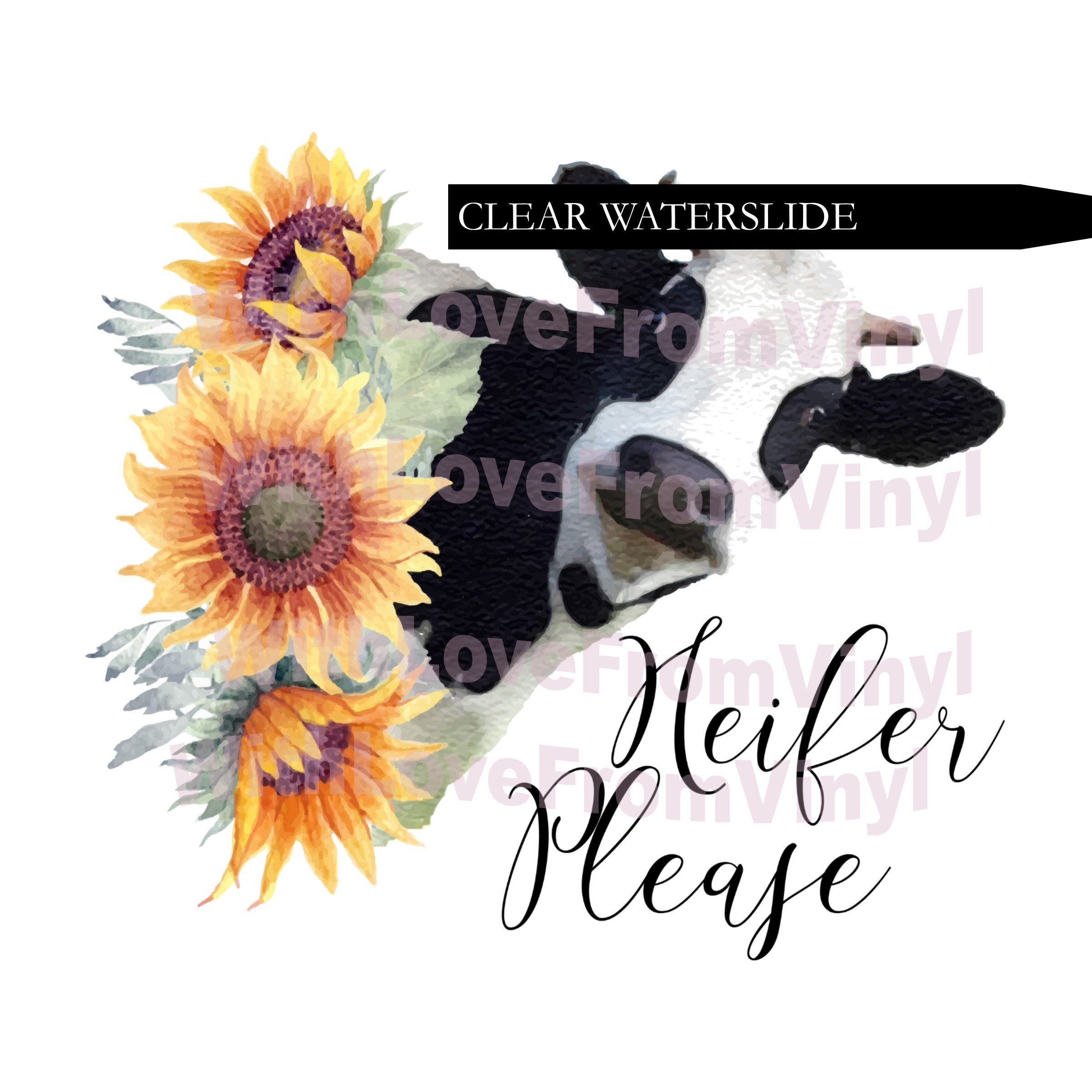 Dragon Fly Clear Waterslide Decal for Tumbler Making Ready to