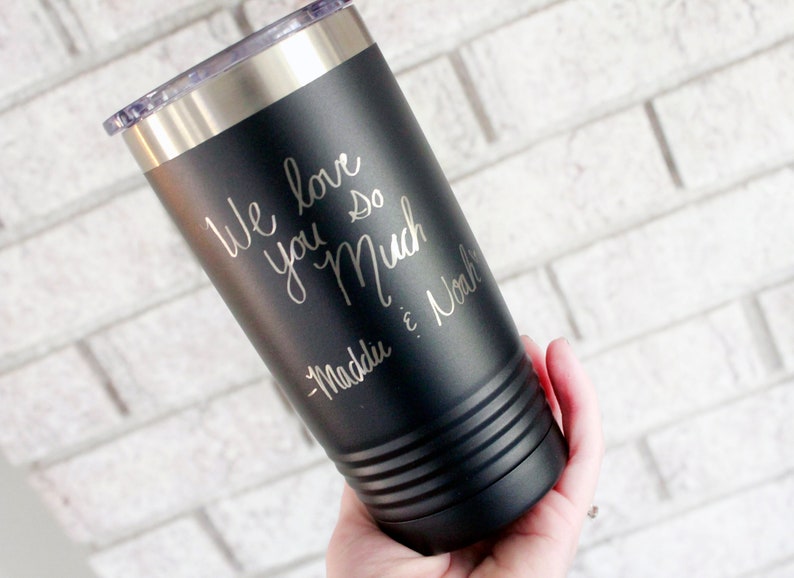 Custom handwriting gifts 20 oz tumbler insulated cup with etsy