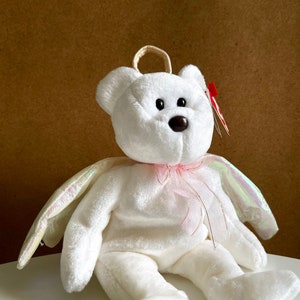 Ty Beanie Baby Halo Bear 1998: Angel Collectible