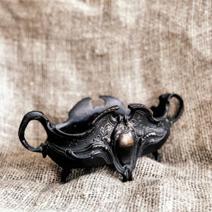 Antique Baroque Brass Bronze Jardiniere flower Bowl Mid Century Home decor Collectible antique Brass Victorian decor Housewarming gift