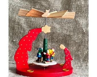 ヴィンテージ エルツ山地ピラミッド：ドイツのクリスマスカルーセル