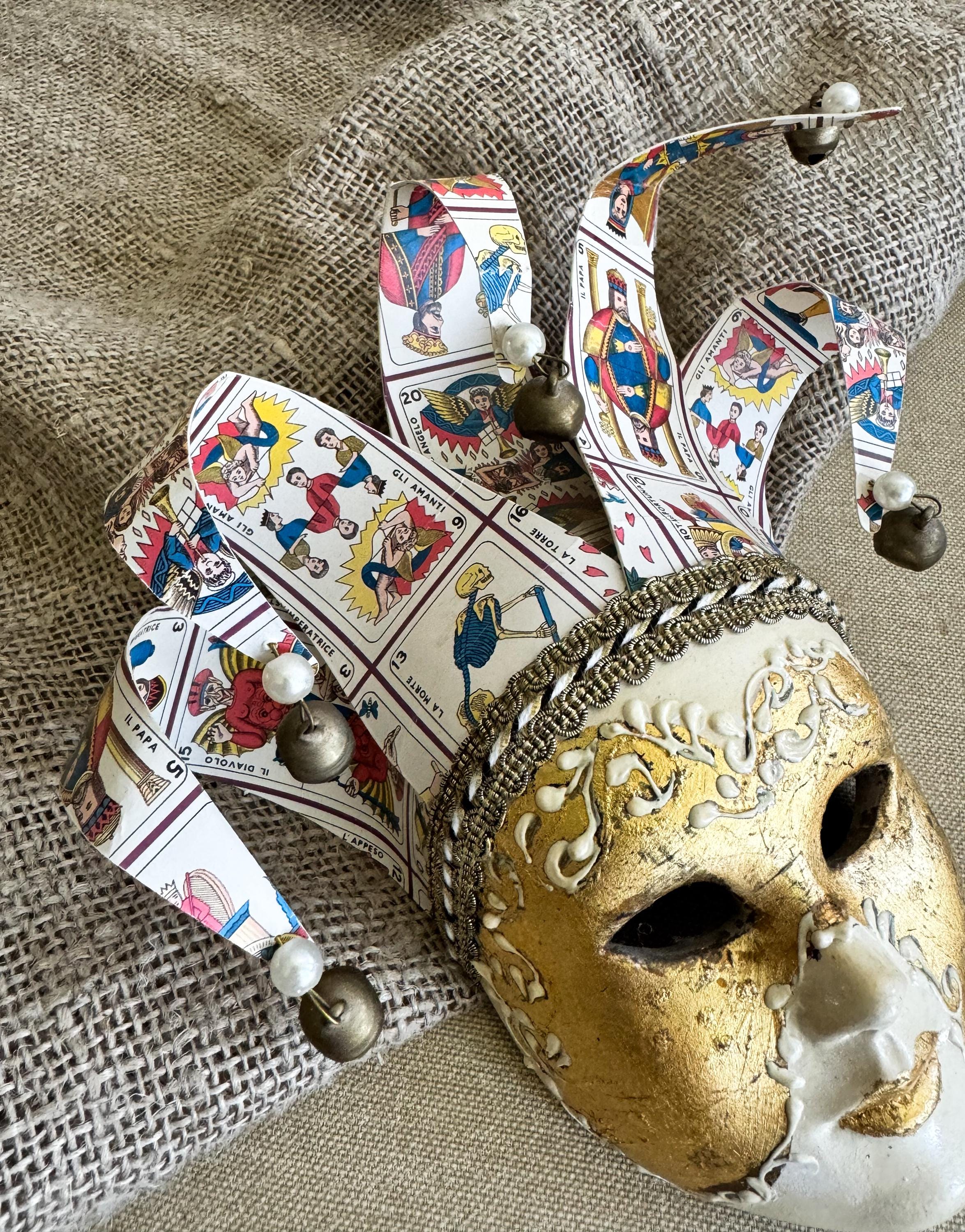 ベネチアンマスク：手描きのカーニバルマスク、イタリアのホーム