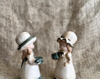 ヴィンテージ陶器製少女置物キャンドルホルダー - ドイツ土産 - Etsy 日本