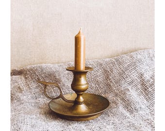 Vintage Candle Holder Industrial Home decor Candleholder Mid-century Table Centerpiece Candle Holder with Handle Housewarming gift Idea