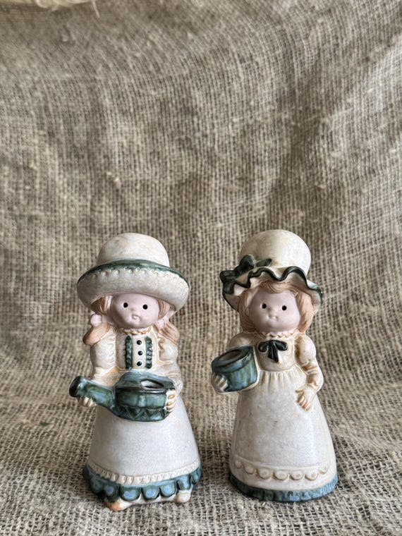 ヴィンテージ陶器製少女置物キャンドルホルダー - ドイツ土産 - Etsy 日本