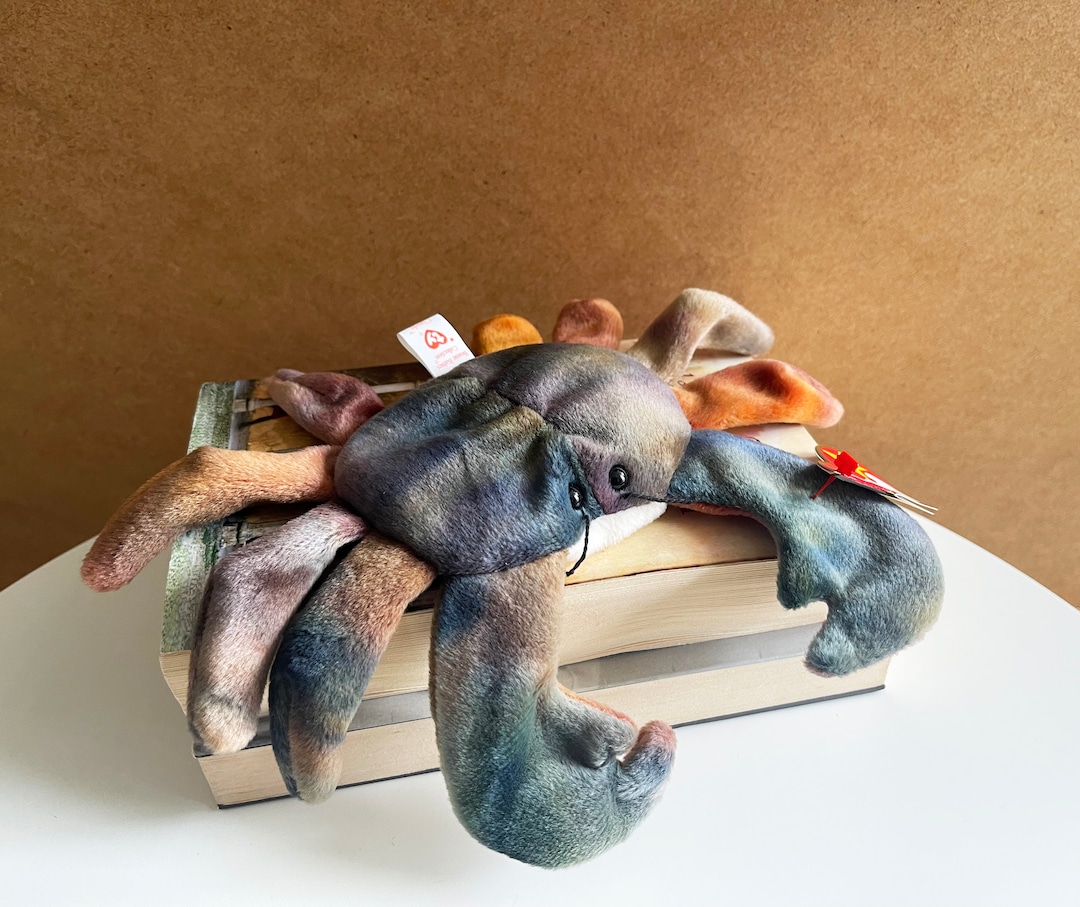 Ty Beanie Baby Claude the Crab 1996. Beanie Babies Collectibles. Beanie