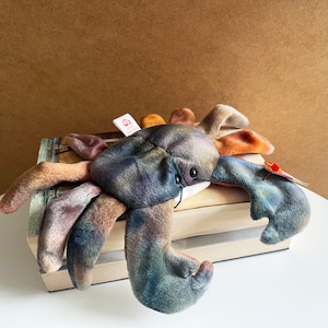 Ty Beanie Baby Claude the Crab 1996. Beanie Babies collectibles. Beanie Baby lover