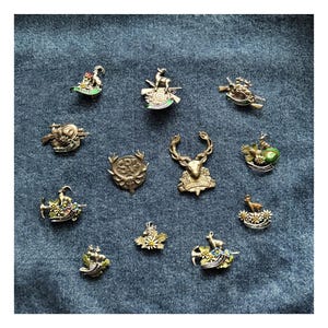 One Vintage German Hat or Lapel Pins Alpine Brooch Charm 1960s ...
