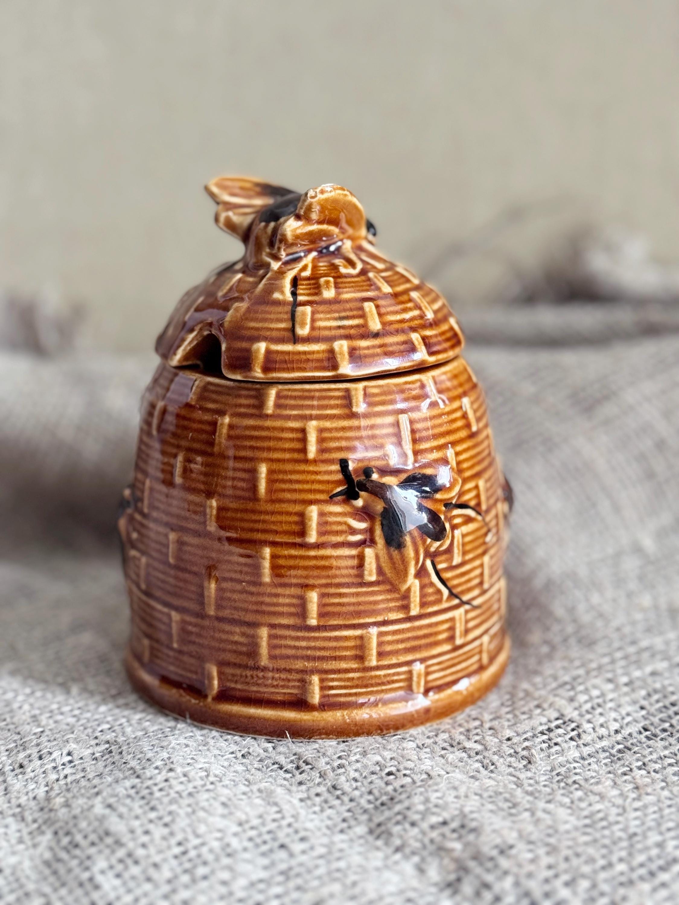 ハニーポット　Pot a Miel　ドイツ　アンティーク Vintage German Honey Pot: Retro Ceramic Jar, Germany Souvenir - Etsy