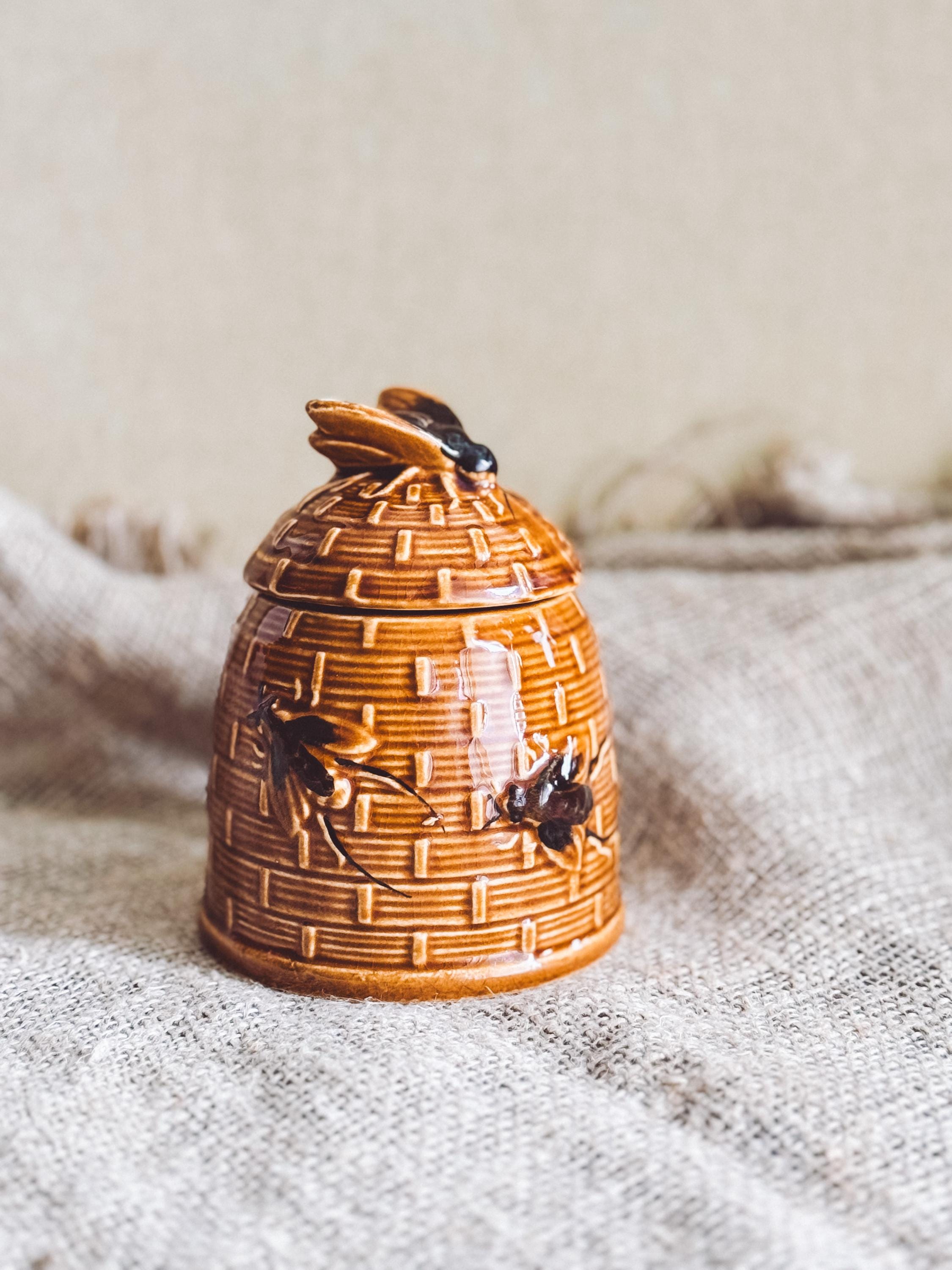 ハニーポット　Pot a Miel　ドイツ　アンティーク Vintage German Honey Pot: Retro Ceramic Jar, Germany Souvenir - Etsy
