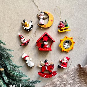 エルツ山地のクリスマスオーナメント：ドイツの木製ホリデー