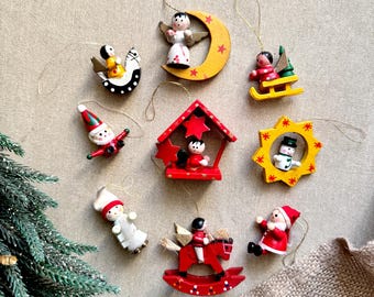 エルツ山地のクリスマスオーナメント：ドイツの木製ホリデー