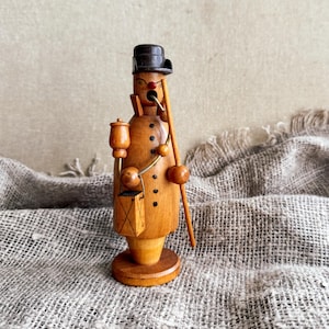 Vintage German Erzgebirge Wooden Smoker Incense Burner