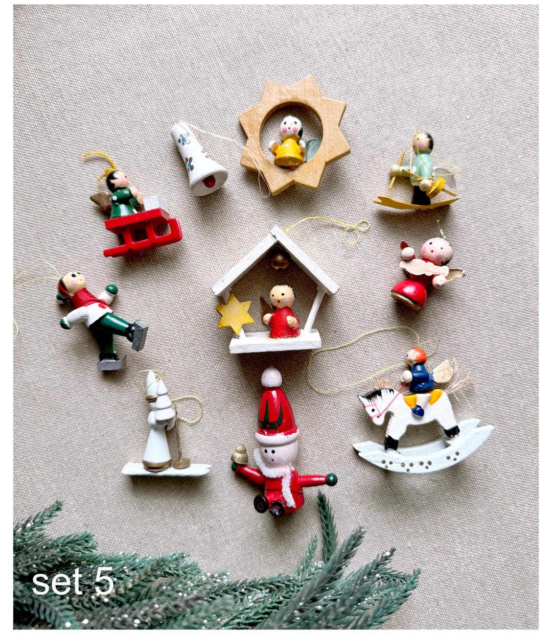 ドイツ　クリスマス村　ピューター　クリスマスオーナメント　5点 ドイツ クリスマス村 ピューター クリスマスオーナメント 5点 【公式通販】