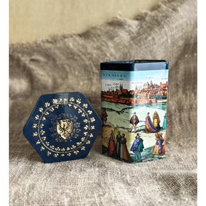 Vintage German Tin Canister: Nurnberger Lebkuchen Cookie Storage