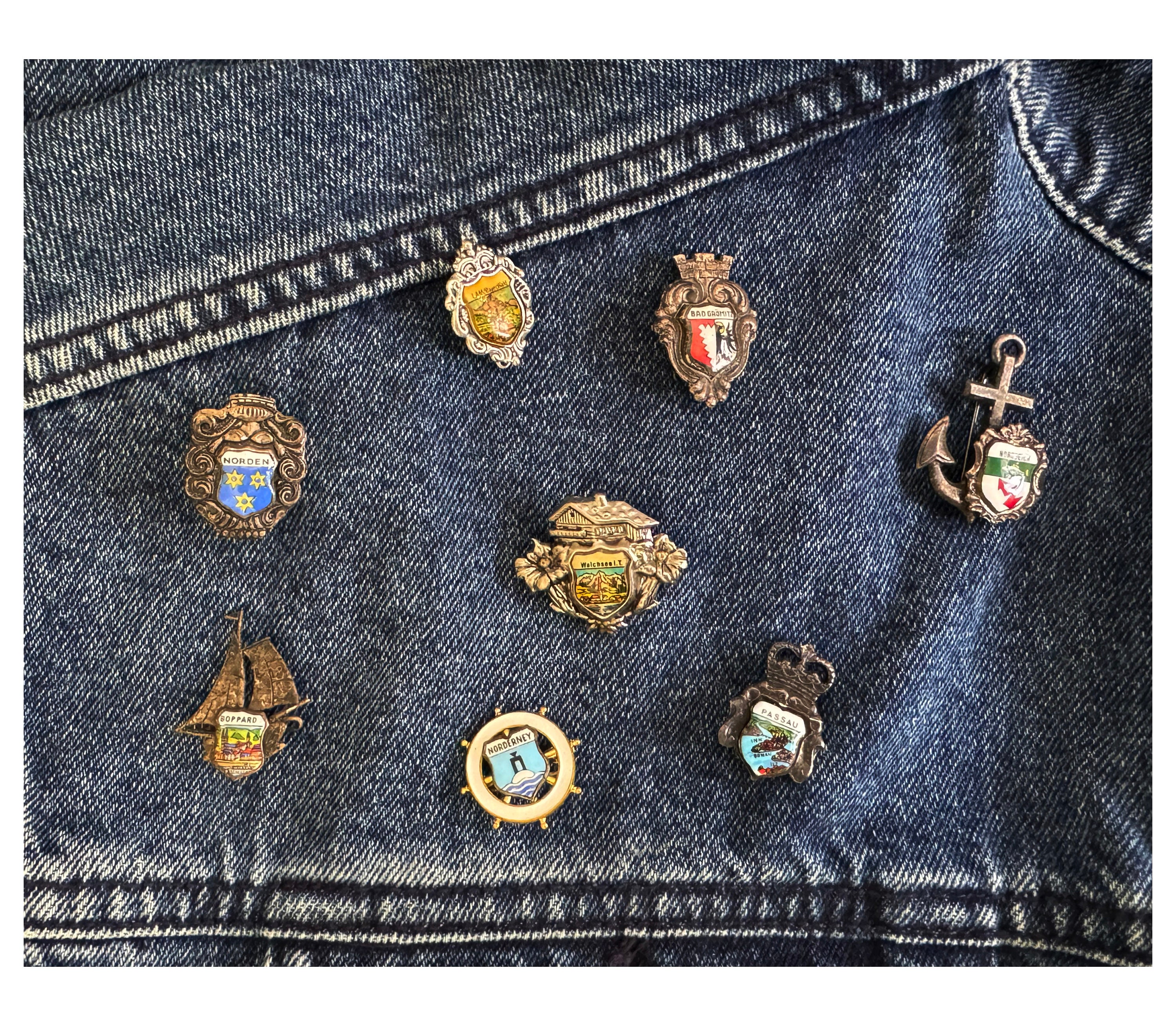 Vintage German Enamel Hat Pin: Tyrolean Oktoberfest Brooch - Etsy