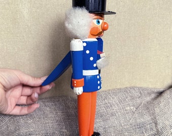Magnifique casse-noisette en forme de soldat, classique., bleu, 25 cm