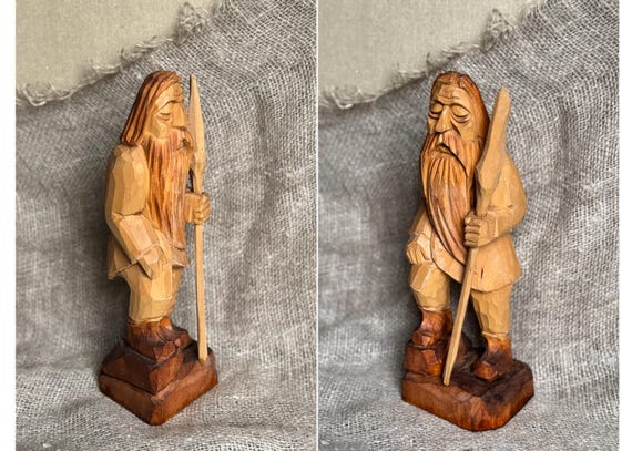 手彫りの木製歴史人物像：ヴィンテージアート装飾 - Etsy 日本