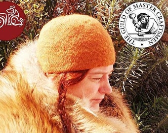 Nidavellnir Nalbinding. Made to Order Hat. 100% Wool Historical Hat. Perfect for Viking Reenactment.Traditionally handcrafted in Nalbinding