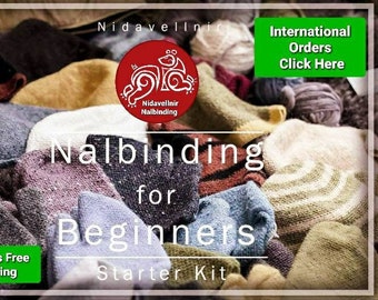 Nalbinding for Beginners Complete Starter Kit. Learn an Endangered Heritage Craft with Simple looping,  3-in-1 Tutorials. Archaeology skills