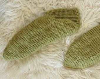 Nidavellnir Nalbinding, Nalebinding. 100% Wool, Green. York Stitch. Viking Socks Size UK 2-4. Coppergate Socks.Reenactment.  Ready-to-ship!