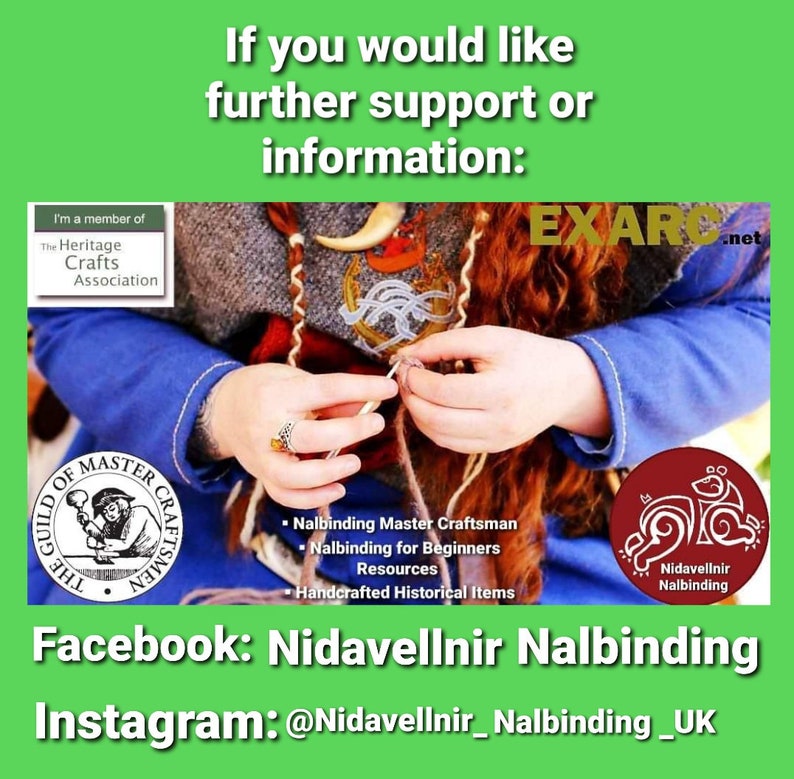 Nidavellnir Nalbinding for Beginners Book, Guide. Learn an Ancient Heritage Craft. Easy-to-follow, 3 in 1 Beginners Instructional Tutorial image 3