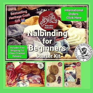 Nadelbindung-Starterkit: Wolle, Nadel, Buch - Heritage Craft Tutorials