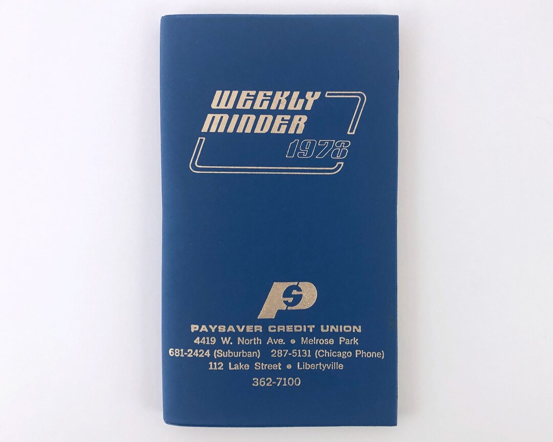 1978 Weekly Minder®, Usable for 2023, Planning Calendar Booklet