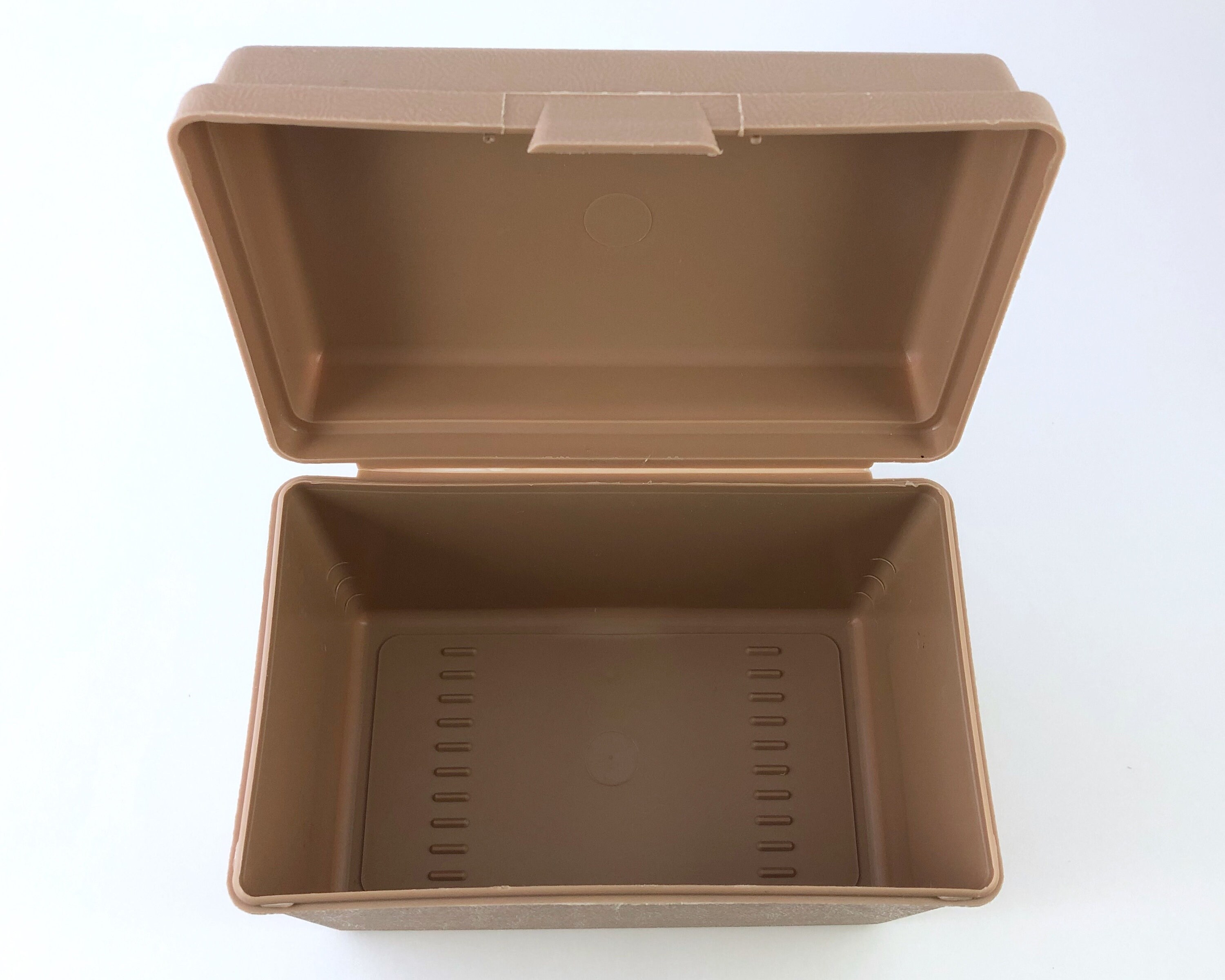 File Box Holds 4 X 6 Inch Index Cards Light Brown Plastic Etsy UK
