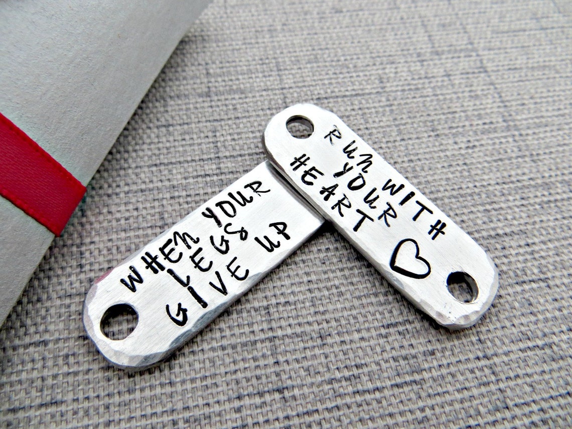 Custom Running Shoe Lace Tags When Your Legs Give up Run Etsy