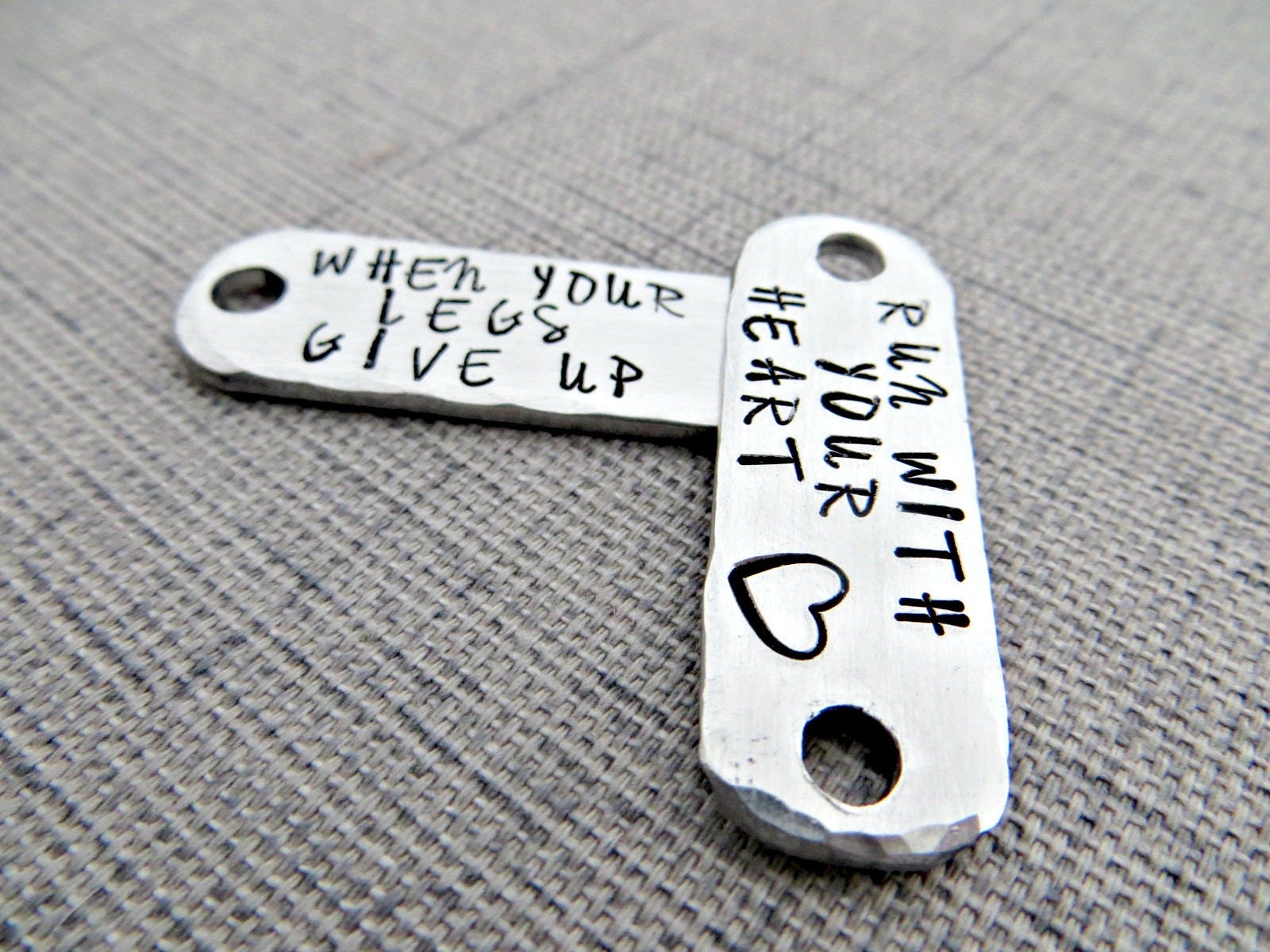 Custom Running Shoe Lace Tags When Your Legs Give up Run Etsy