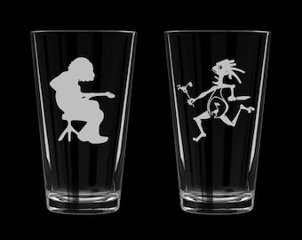 PAIR of Widespread Panic Pint Glasses