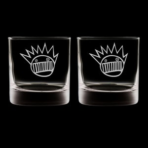 PAIR of Ween Boognish Rocks or Wine Glass