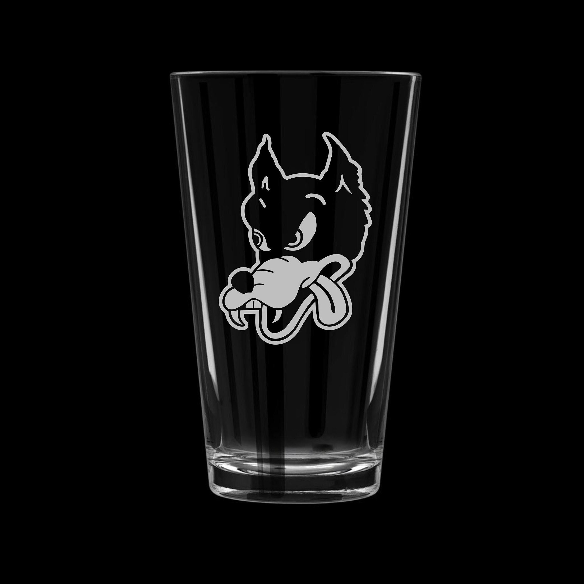 Hand Etched Pint Glass
