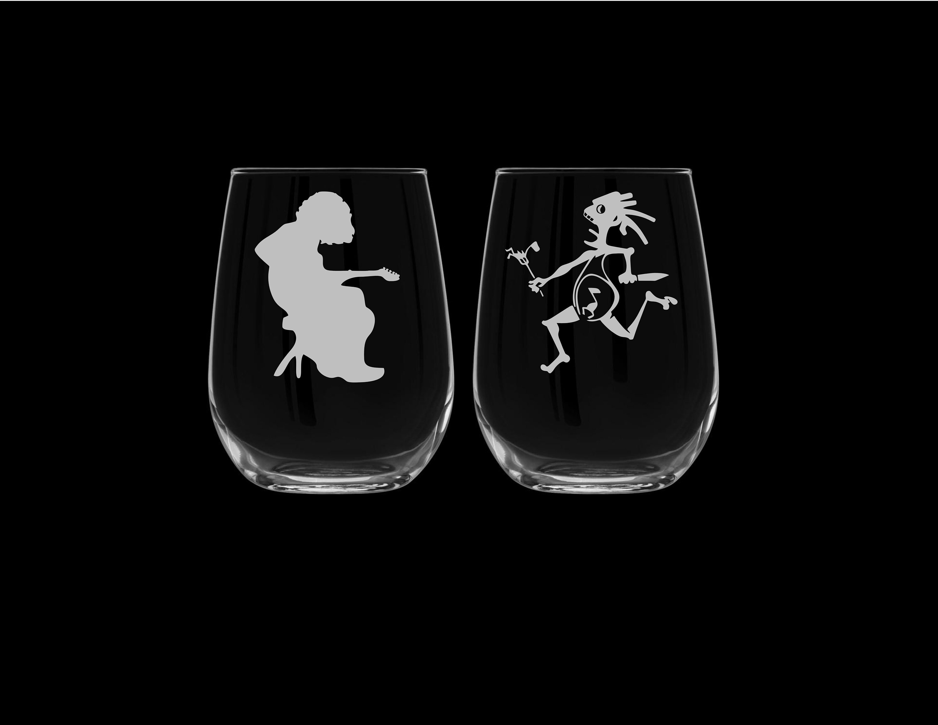 Pair of Widespread Panic Stemless Wine Glasses - Thumbnail 5