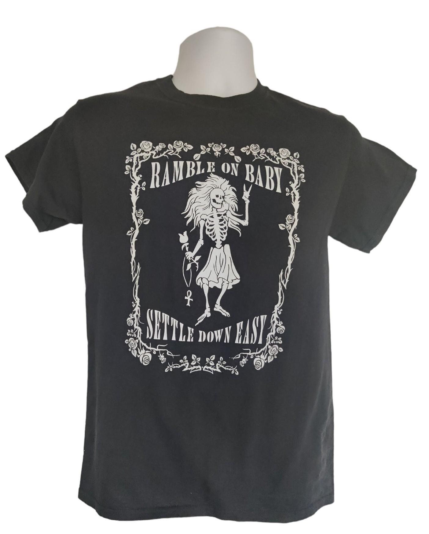 Ramble On Rose Black Tee Shirt - Thumbnail 5