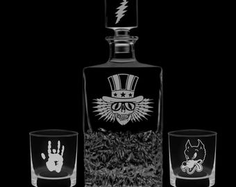 Psycle Psam Decanter & Rocks Glass Set