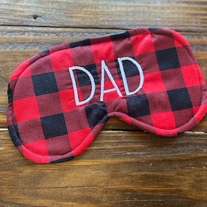 Personalized Sleep Mask for Men,Oversized Eye Mask for Man,Satin Sleep Mask,Travel Mask,Fathers Day Gift from Daughter