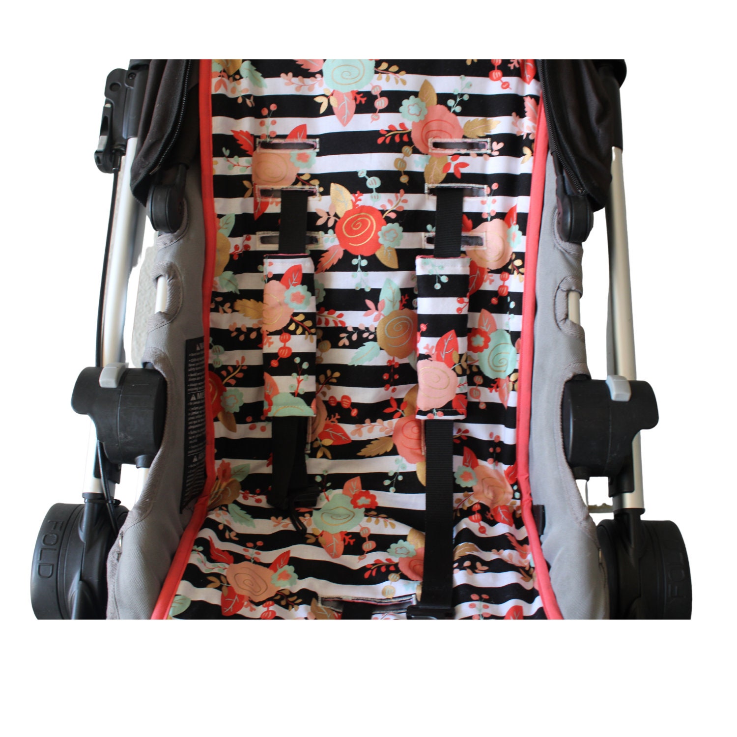 Pram liner clearance and strap covers