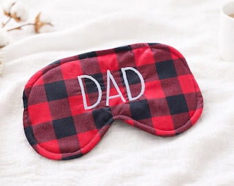 Personalized Sleep Mask for Men, Oversized Eye Mask, Custom Embroidered Satin Sleep Mask, Father’s Day Gift
