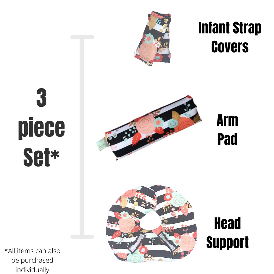 Car Seat Head Support for Newborns Infant Car Seat Insert Etsy