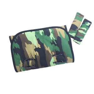 Universal Stroller Liner, Pram Liner, Green Camo, Stroller Pad, Buggy Liner, Stroller Strap Covers