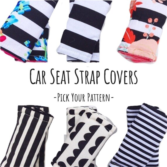 Infant Car Seat Strap Covers Stroller Pads Belt Accessories Woodlands Stripes Fl Pick A Pattern